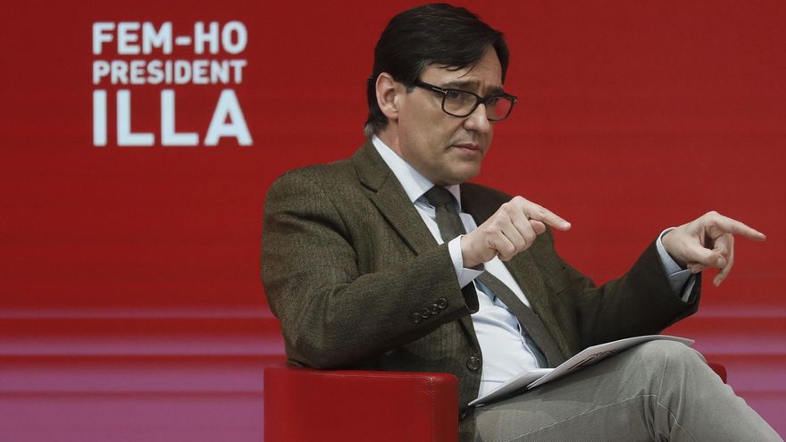 El candidato del PSC a la presidencia de la Generalitat, Salvador Illa. EFE/Andreu Dalmau/Archivo