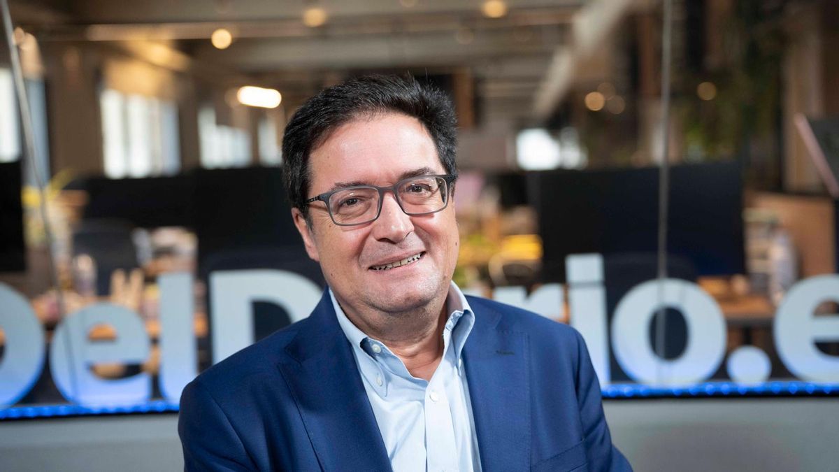 Óscar López, en la redacción de elDiario.es.
