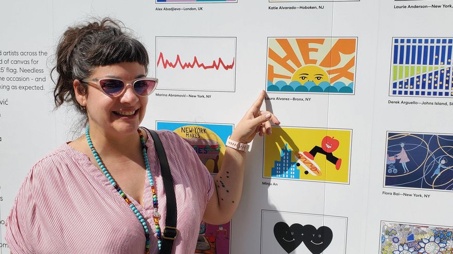 La española que diseñó la bandera del Bronx que ondea en el Rockefeller