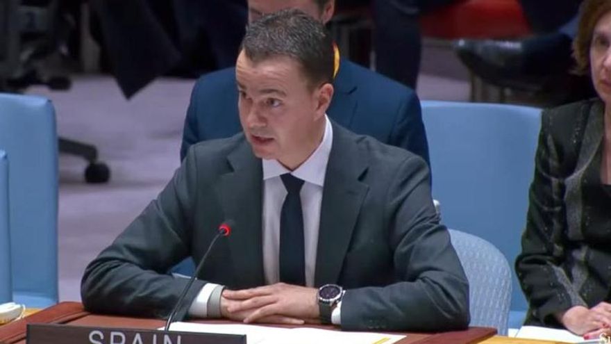 El representante de España ante la ONU, este lunes
