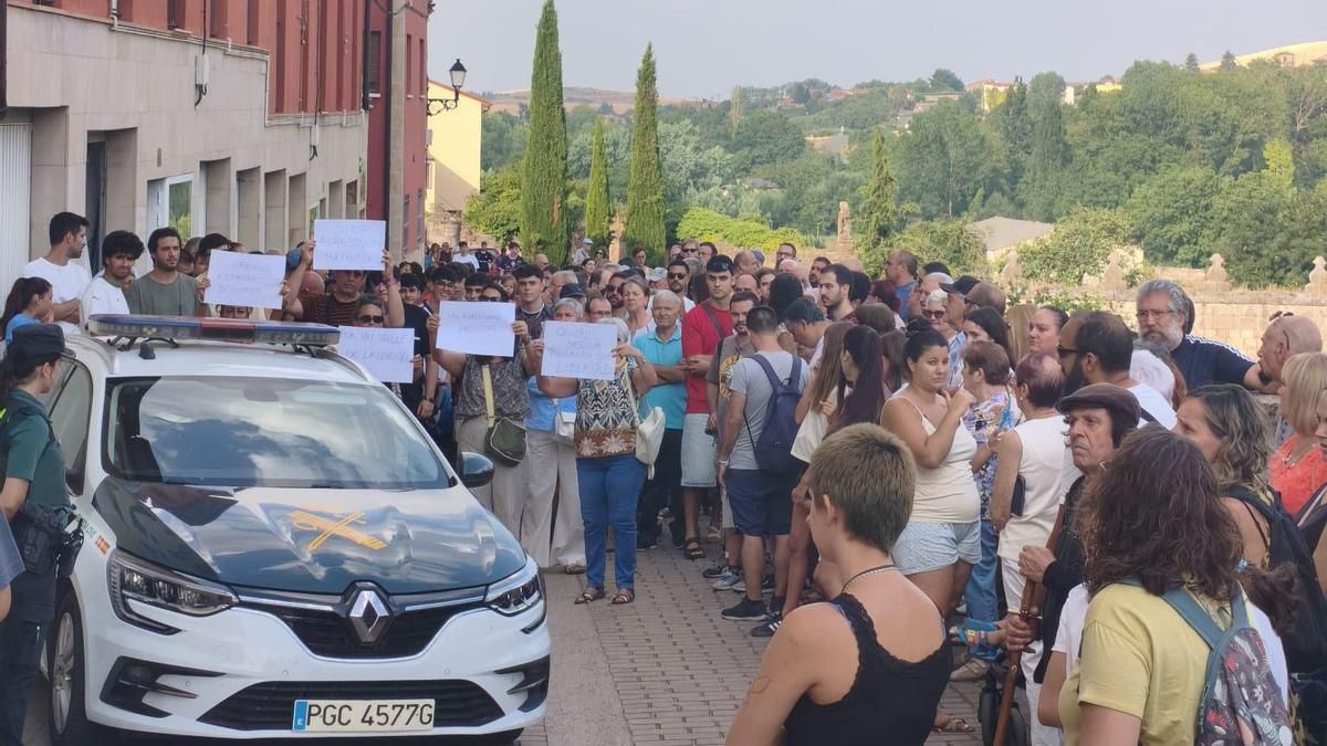 Protesta vecinal en San Millán