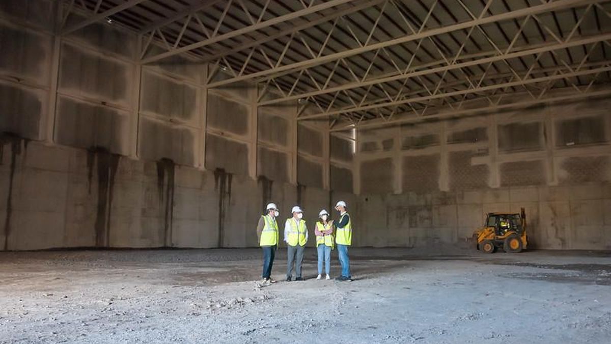 Obras del Centro de Producción Audiovisual de Gran Canaria.