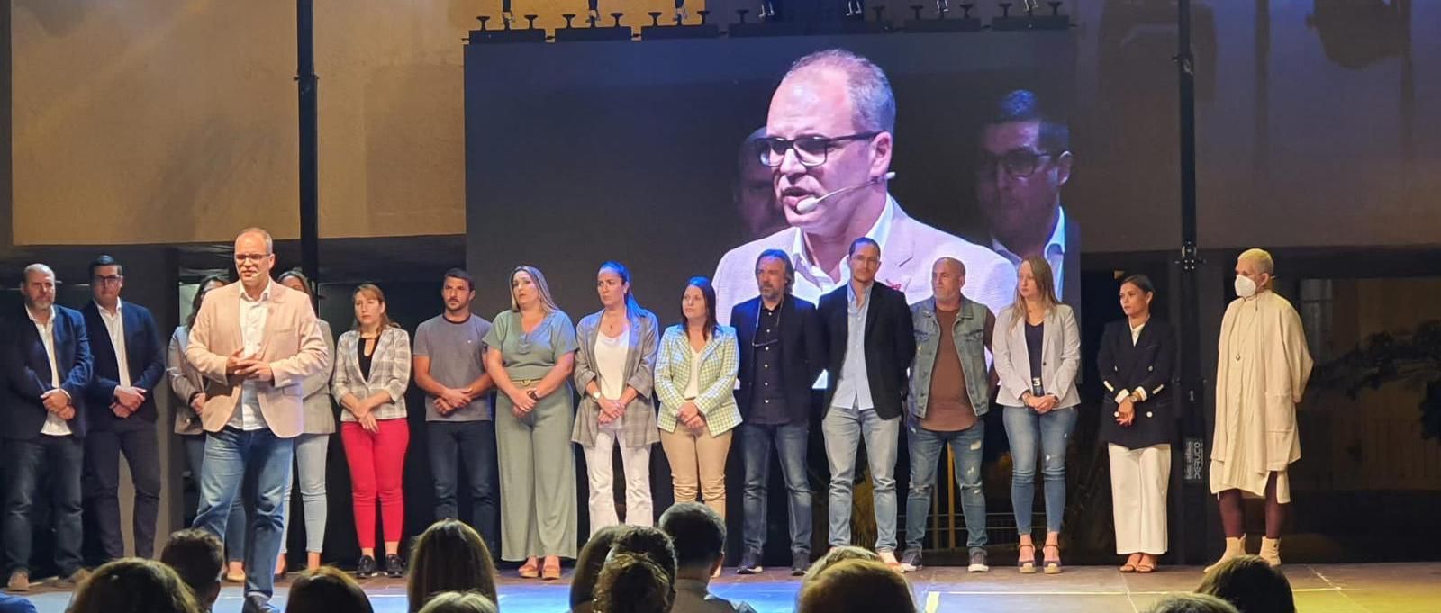 Acto de presentación de la lista de CC a Santa Cruz de La Palma.