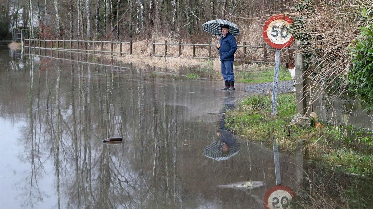Los temporales siguen afectando a Galicia, con alerta naranja por lluvias en el interior de Pontevedra y mala mar
