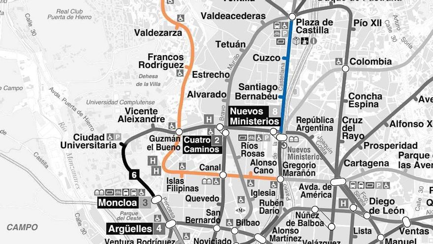 Verano con más cortes en Metro de Madrid: obras que afectarán a media línea 7, a la línea 9 y a una parada de la Circular