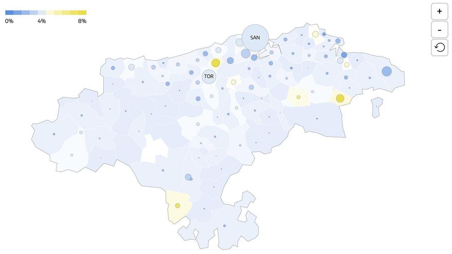 El mapa de los grandes tenedores de más de 10 viviendas en Cantabria, municipio a municipio