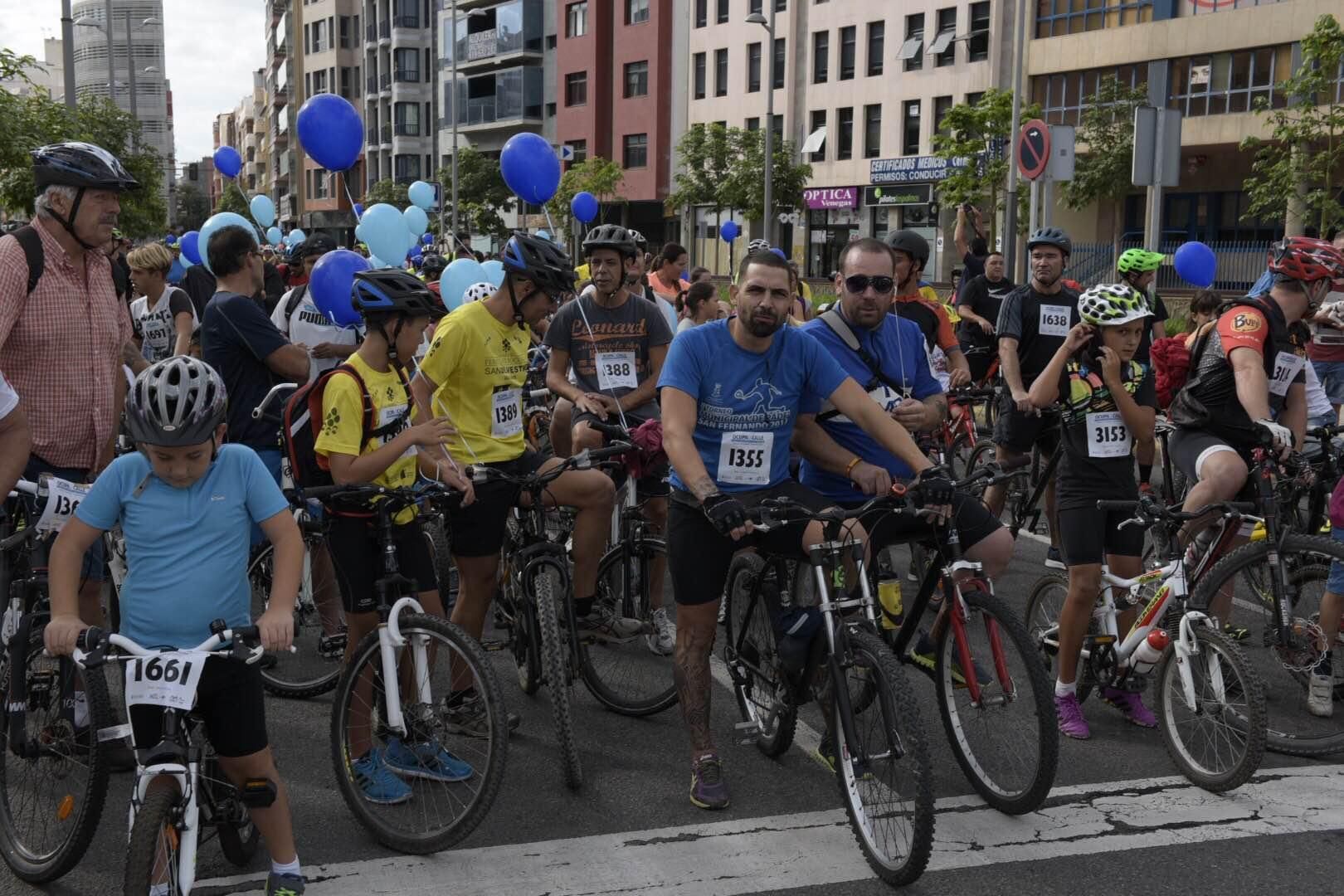 Fiesta de la Bicicleta y del Peatón en Las Palmas de Gran Canaria.