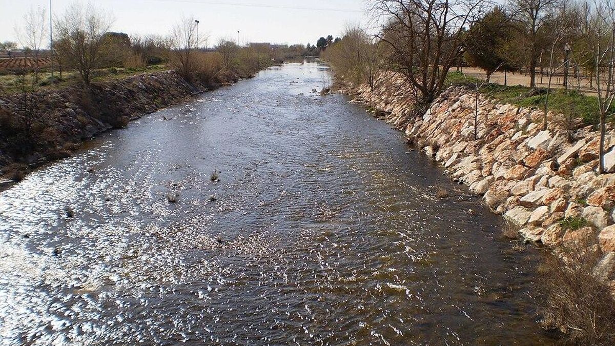 Se desborda el río Záncara en el término municipal de Las Pedroñeras