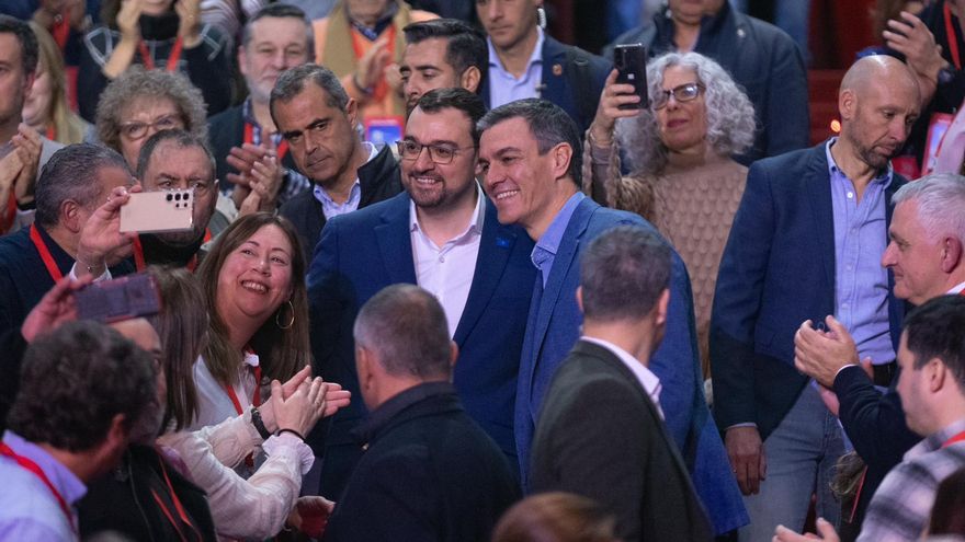 Pedro Sánchez inicia en Asturias el rearme territorial del PSOE: "España vive uno de los mejores momentos"