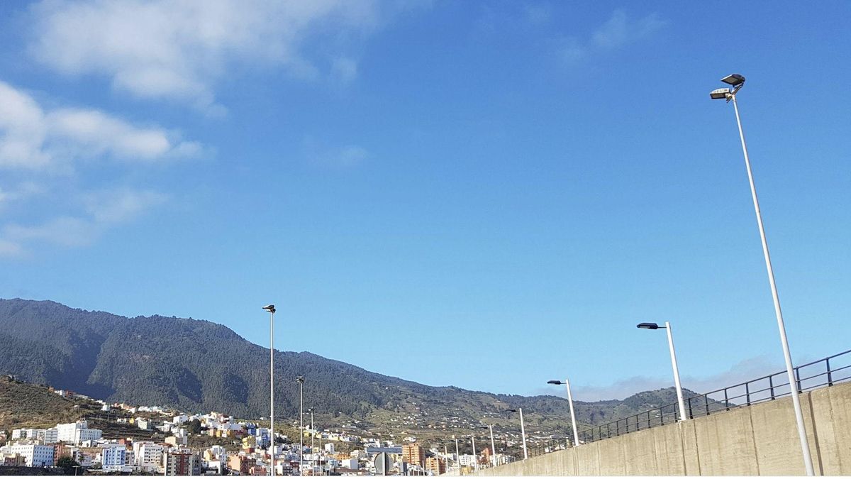 Poco nuboso en La Palma.