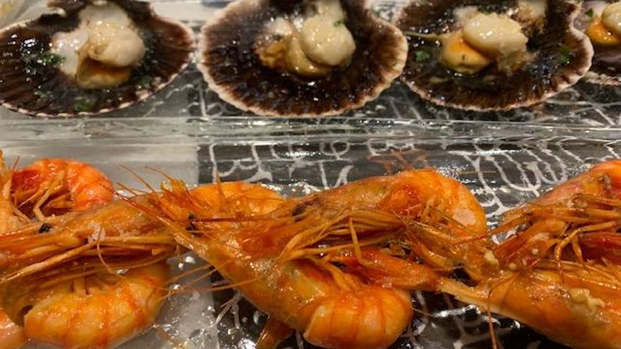 Gamba Roja y Zamburiñas.