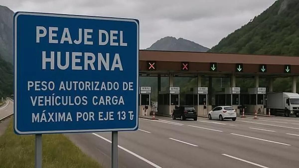 Peaje del Huerna.