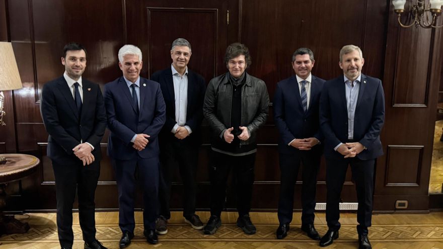 Milei recibió a gobernadores de Juntos por el Cambio con la vista puesta en el Presupuesto 2025