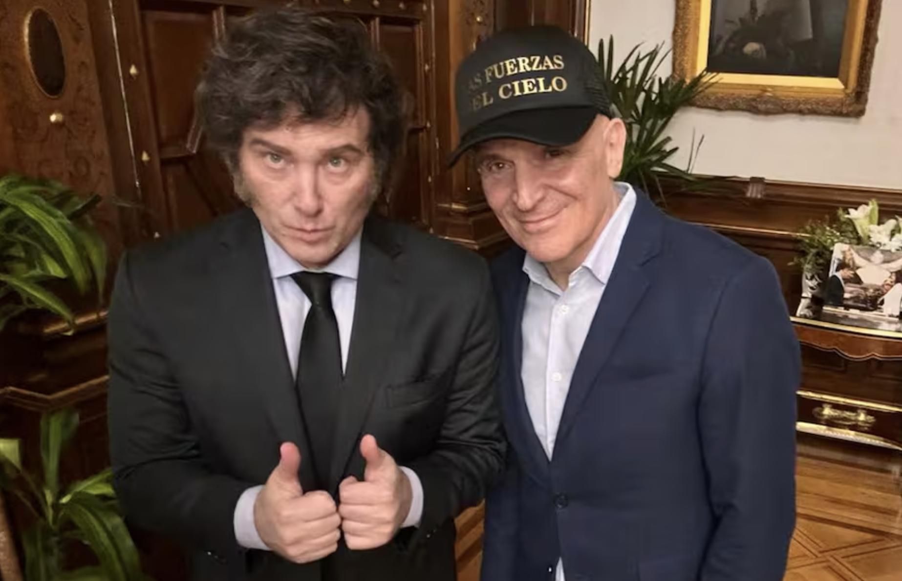 Javier Milei y José Luis Espert, íntimos.