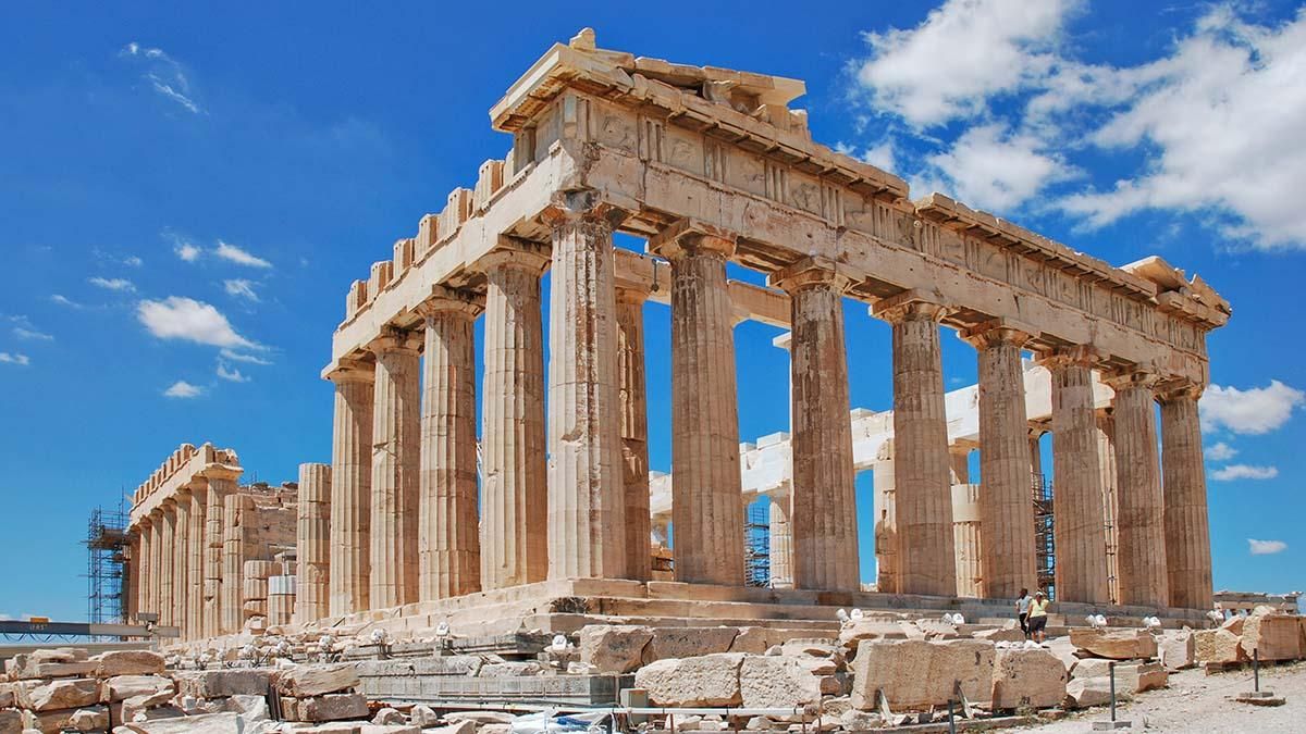 El Partenón, en la Acrópolis de Atenas.