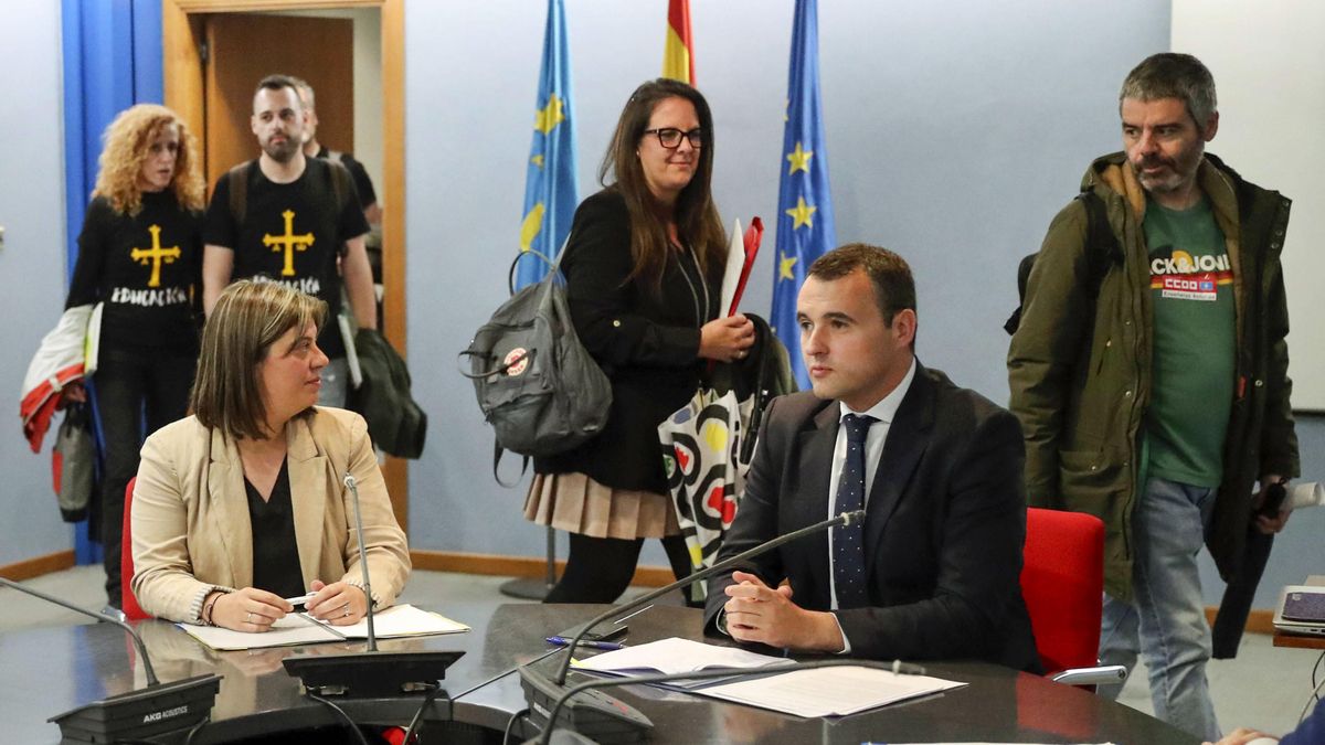 Gimena Llamedo y Guillermo Peláez se reunieron ayer con los representantes sindicales. 