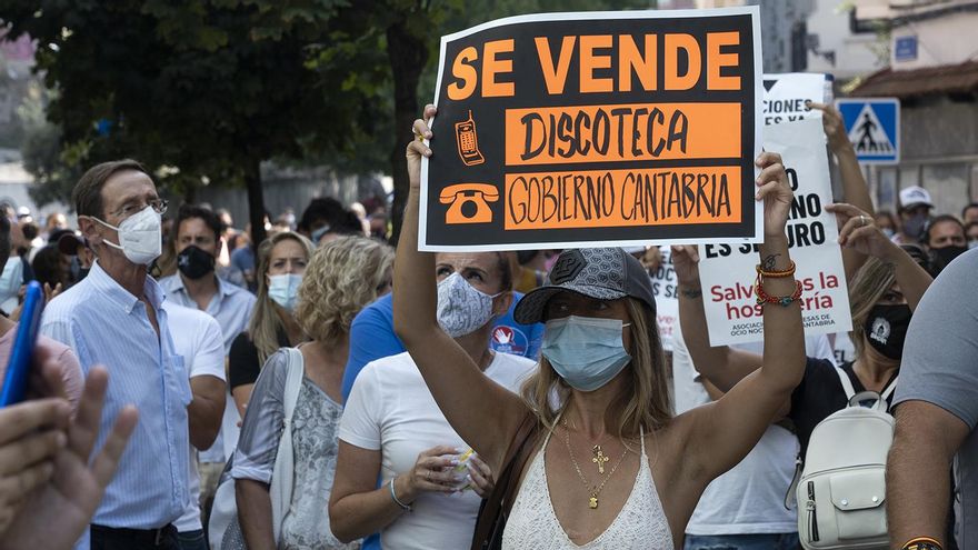 Manifestación de los hosteleros