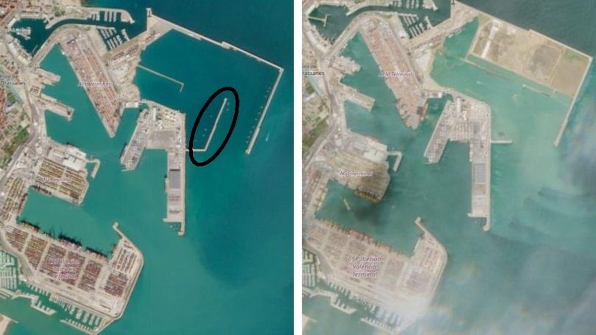 Les obres de l’ampliació del port de València derroquen un dic finançat amb 78 milions de fons europeus
