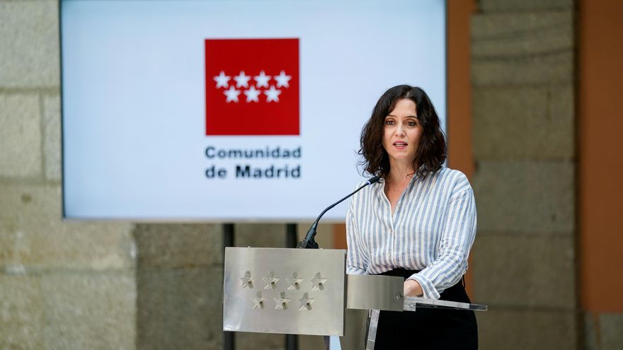 La presidenta de la Comunidad de Madrid en funciones, Isabel Díaz Ayuso