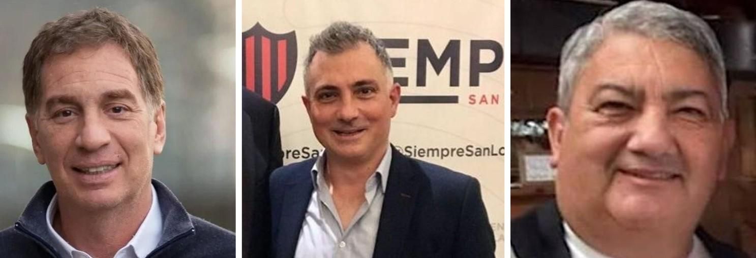 Diego Santilli, Sebastián Pareja y Ramón Vera.