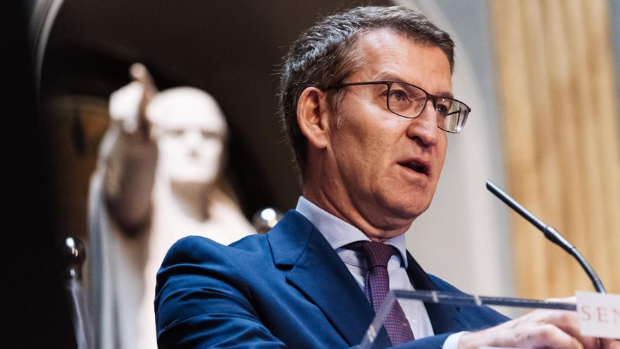 El presidente del Partido Popular, Alberto Núñez Feijóo