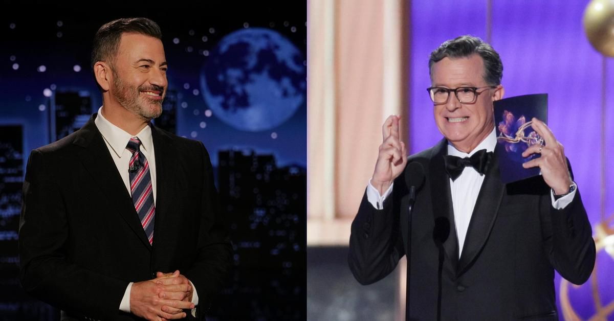 Jimmy Kimmel y Stephen Colbert aparecen en el late show del otro y ofrecen una exhibición de compañerismo: “Hola Donald”