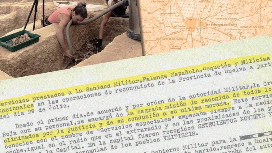 El rastro del franquismo en Huelva: de 821 cadáveres tirados en la calle a 38 símbolos de la dictadura en la vía pública