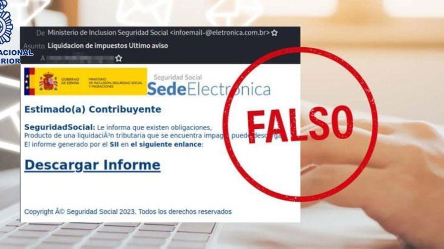 Alertan de una estafa por correo electrónico en nombre de la Seguridad Social