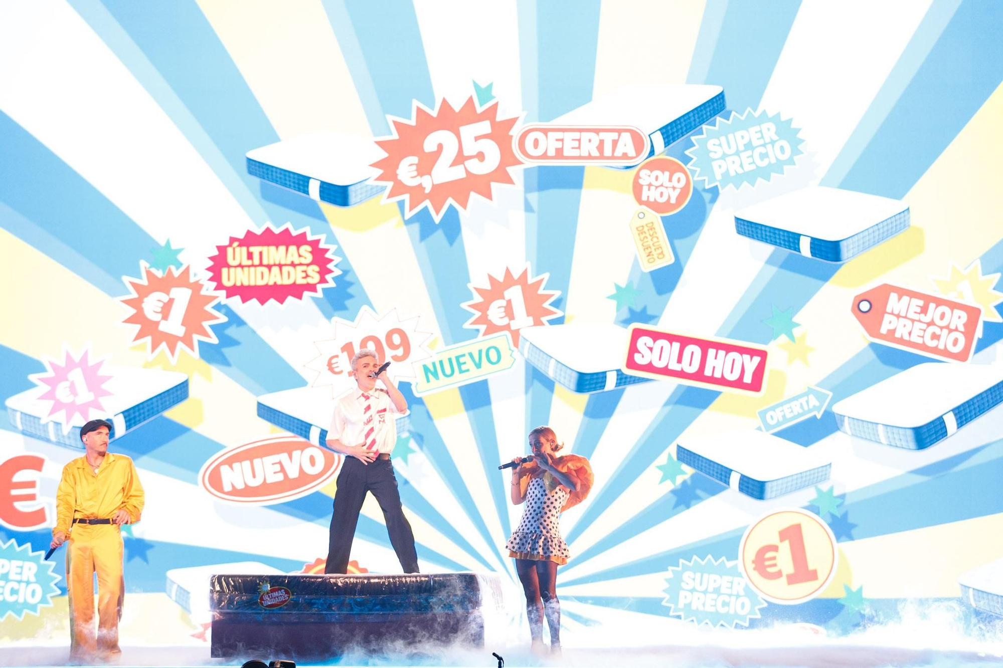 Miranda! & bailamamá en su actuación de la segunda semifinal del Benidorm Fest 2026