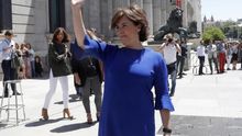 Soraya Sáenz de Santamaría anuncia su candidatura para presidir el PP: "Me ofrezco para conseguir la unidad"