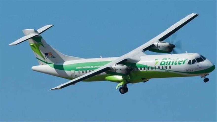 Imagen de archivo de un avión de Binter.