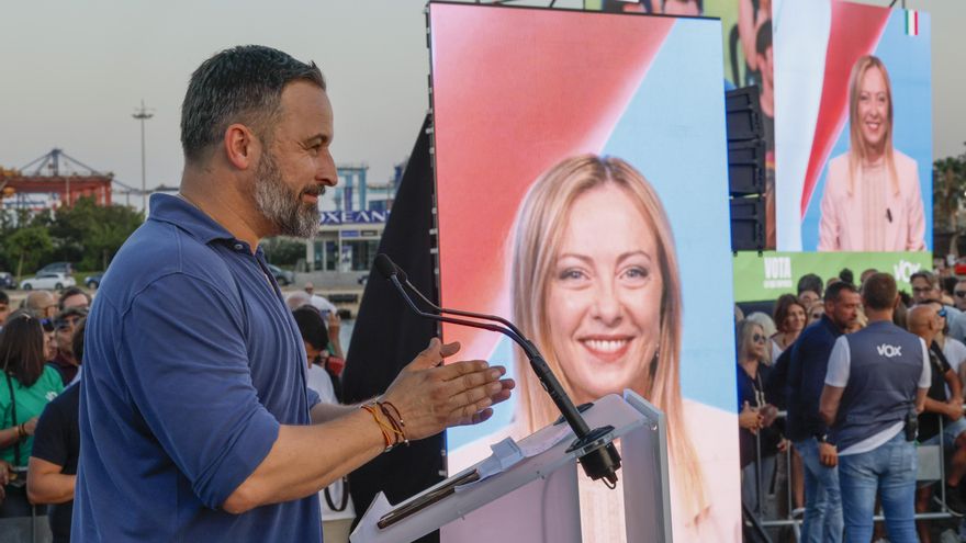 "Ha llegado la hora de los patriotas": Meloni y la extrema derecha europea aspiran a "un papel decisivo" de Vox tras el 23J