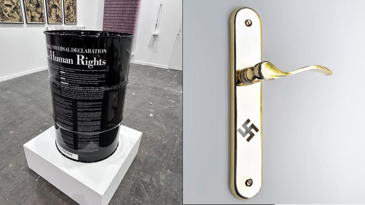 Las dos obras de Eugenio Merino expuestas en la galería ADN en ARCO