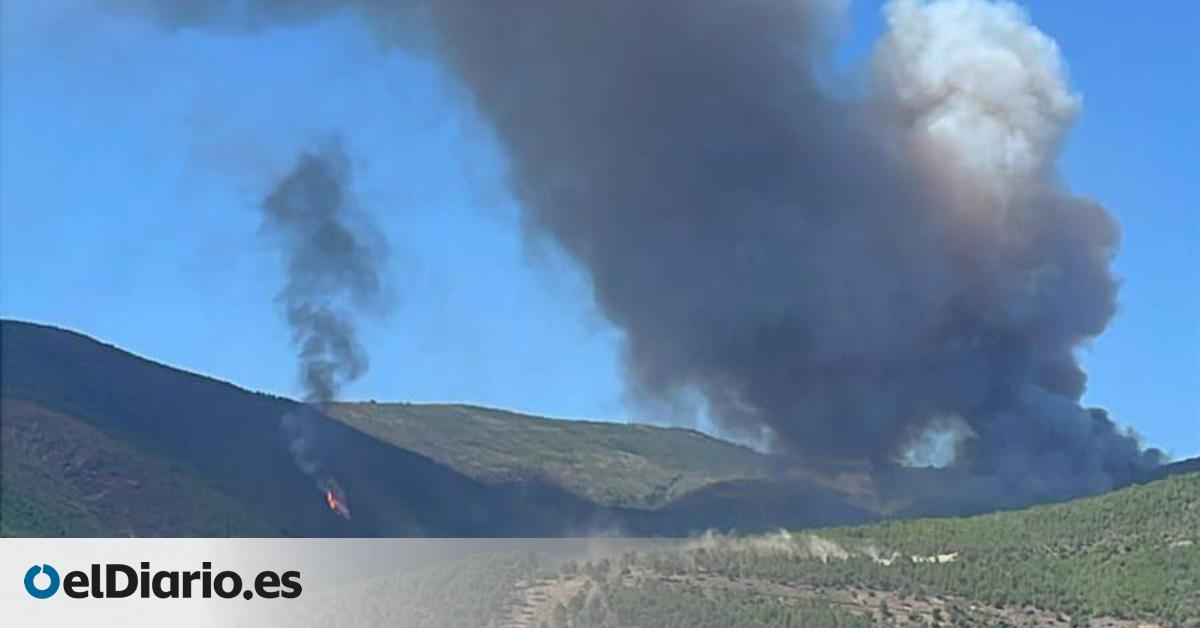 Extremadura solicita la ayuda de la UME por un incendio declarado en Las Hurdes
