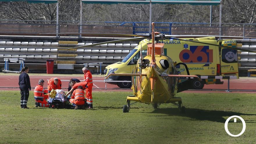 Evacuados en helicóptero del 061 dos heridos en sendos accidentes laborales