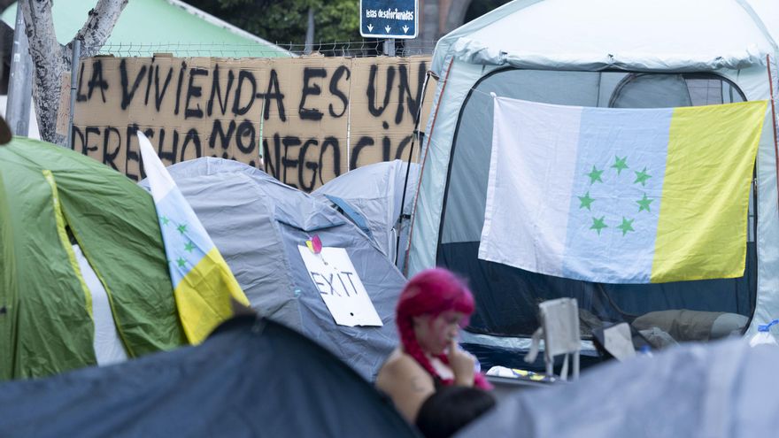 Tenerife también se une a las acampadas por el derecho a la vivienda digna: ''Canarias será la tumba del rentismo''