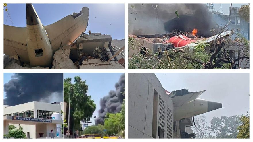 Se estrelló en la India un avión con 242 pasajeros con destino a Londres