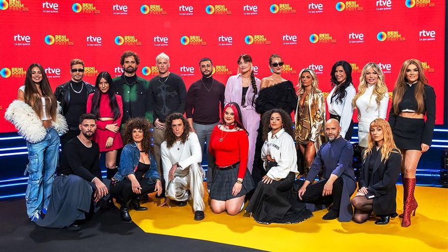 Los 16 concursantes del Benidorm Fest 2025: RTVE anuncia la lista oficial, de Melody a Sonia y Selena