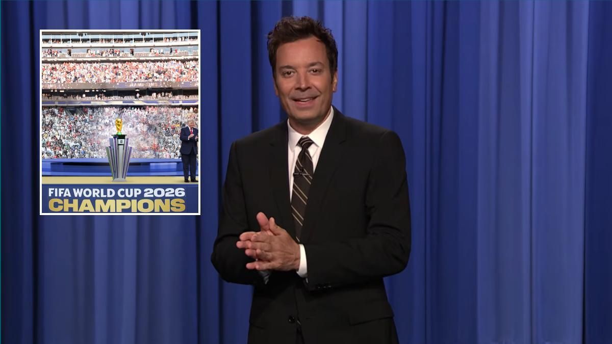 Jimmy Fallon tenía un chiste más tras el ridículo de Trump con España en el Mundial: "No sabemos si ha celebrado el título en Madrid o le han cortado de la foto"