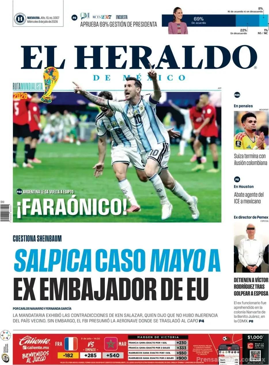Hermosa mañana: las tapas de los diarios después del triunfo épico de Argentina ante Egipto