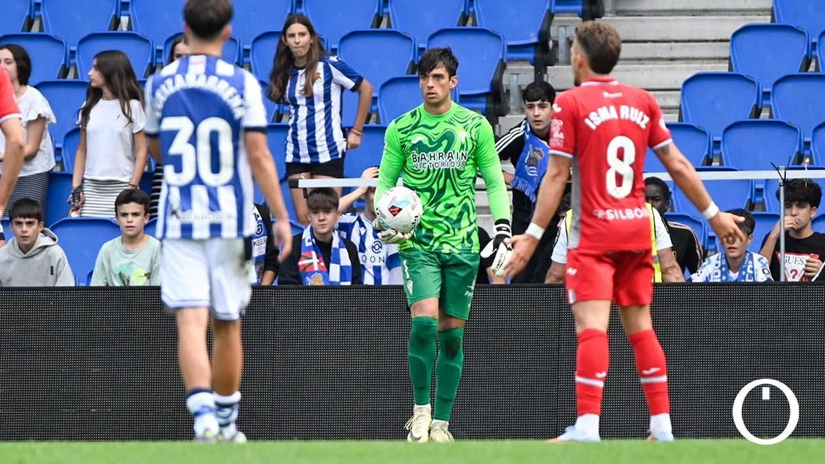 Iker Álvarez en un encuentro con el Córdoba CF