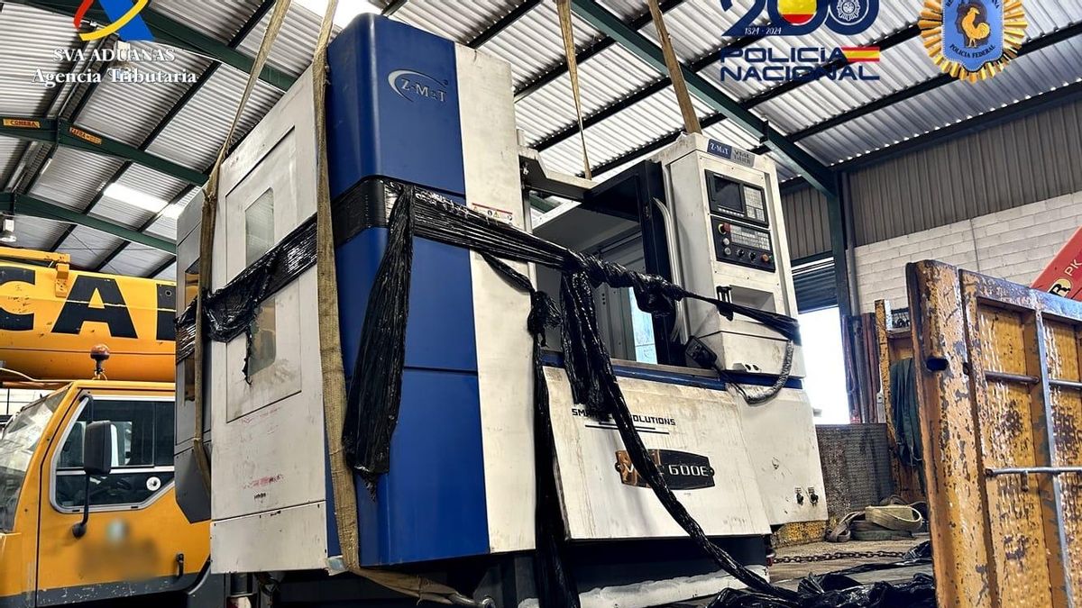 Intervienen 513 kilos de cocaína ocultos en una máquina industrial enviada desde Argentina a Mérida