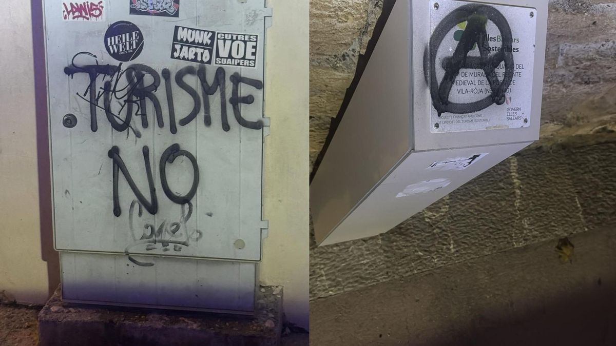 La Policía busca a los autores de las pintadas aparecidas en un pueblo de Mallorca y les advierte: "El momento llegará"