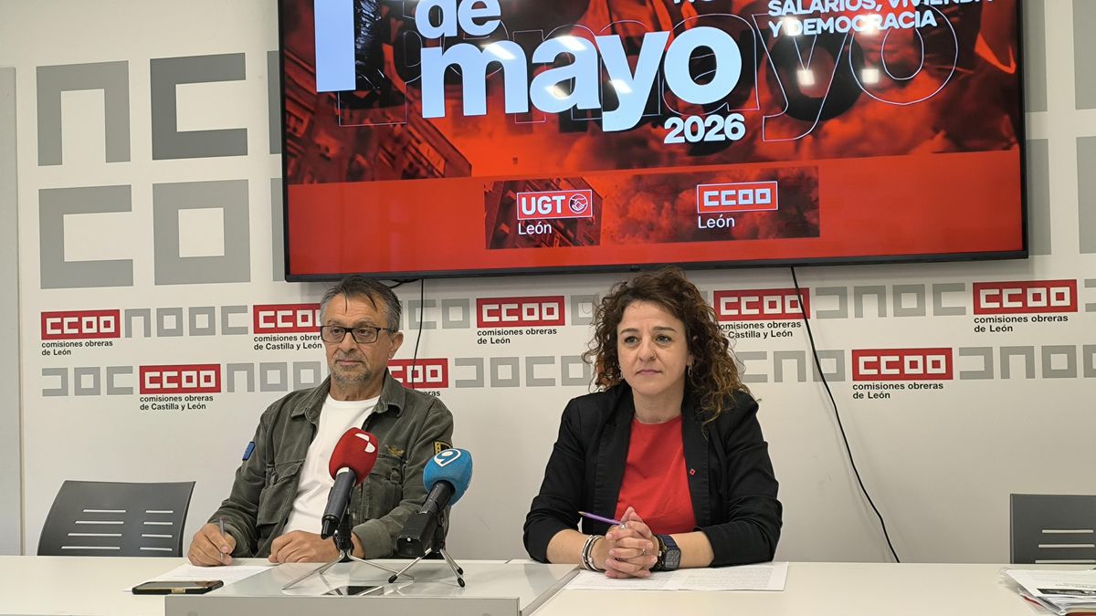 Los secretarios generales de UGT con CCOO.
