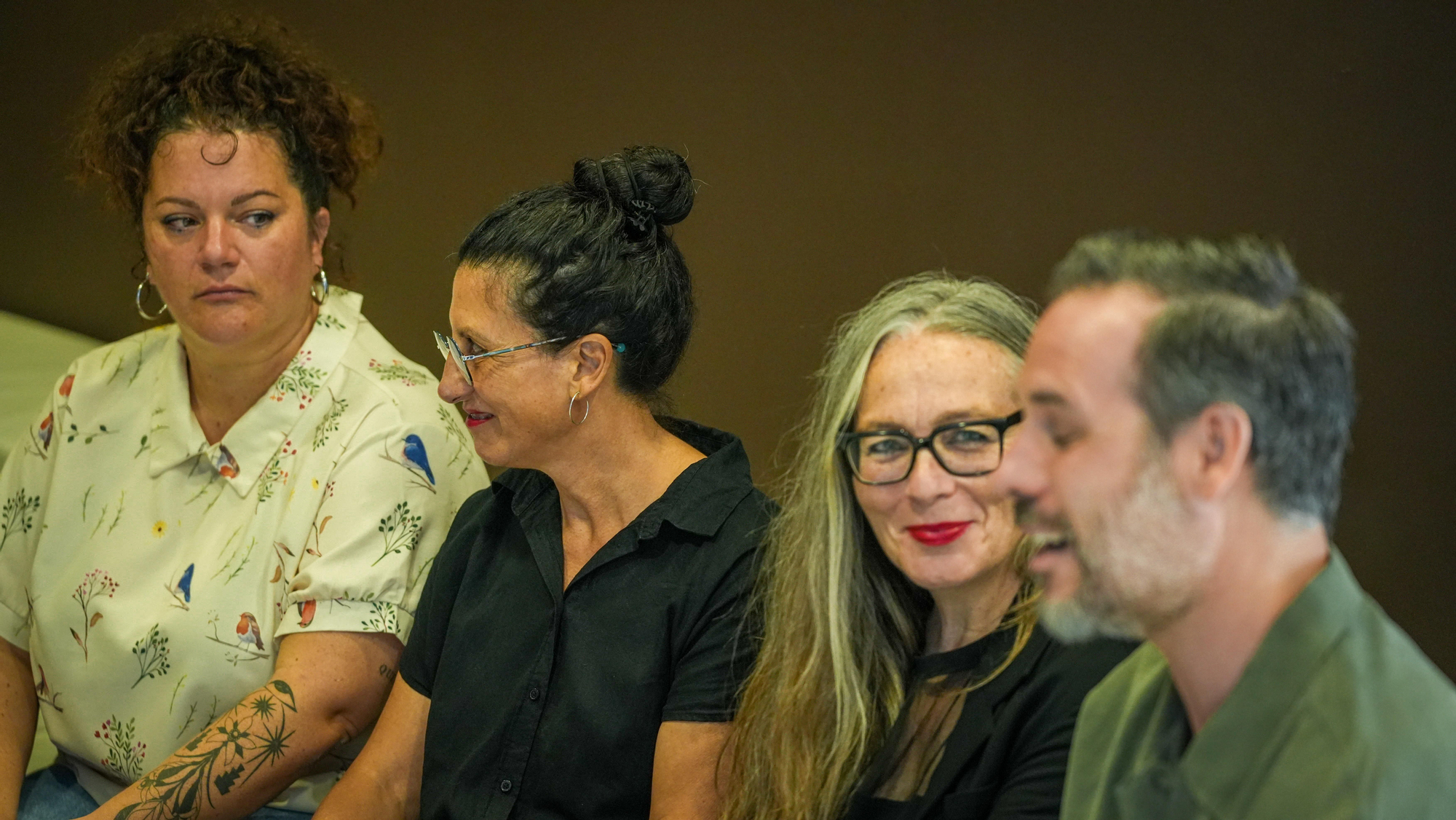 Los creadores Manuel Ruiz, Margarita Merino, Pepa Ortuño y Nieves Pedraza presentan sus proyectos desarrollados en el Teatro de la Axerquía