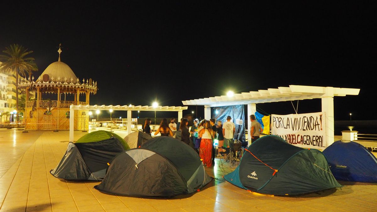 Lanzarote también se une a las acampadas por el derecho a la vivienda