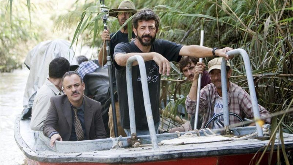 Rodaje en Isla Mayor de 'La isla mínima'.