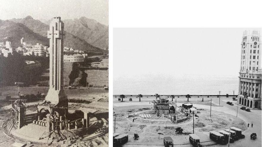 Evolución de los trabajos del Monumento a los Caídos. (Catálogo de vestigios franquistas)