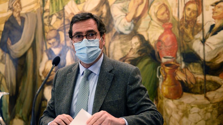 El presidente de la CEOE, Antonio Garamendi. EFE/Pedro Puente Hoyos/Archivo