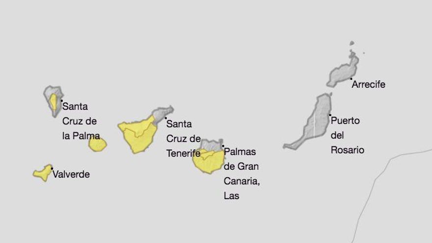 Aviso de riesgo por viento en las cumbres de La Palma este sábado y domingo